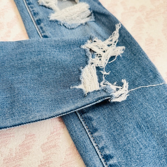 American Eagle Super Hi-Rise Jegging distressed sz 000 - Picture 5 of 10